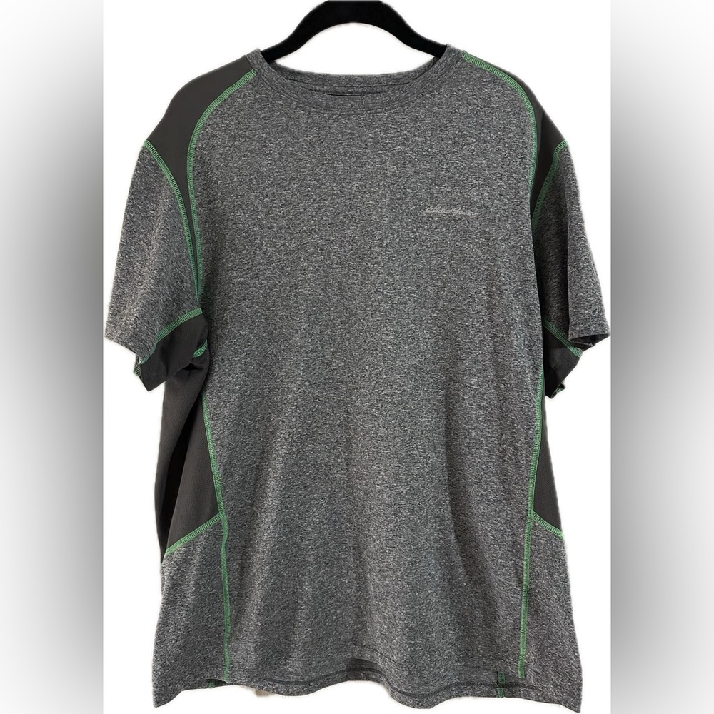 EUC Eddie Bauer tech/workout athletic shirt, great condition and awesome design
